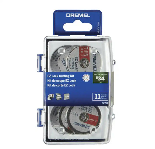 Dremel EZ Lock Rotary Tool Cutting Accessory Micro Kit - 11-Pieces - EZ728-02 - 2615E728AB