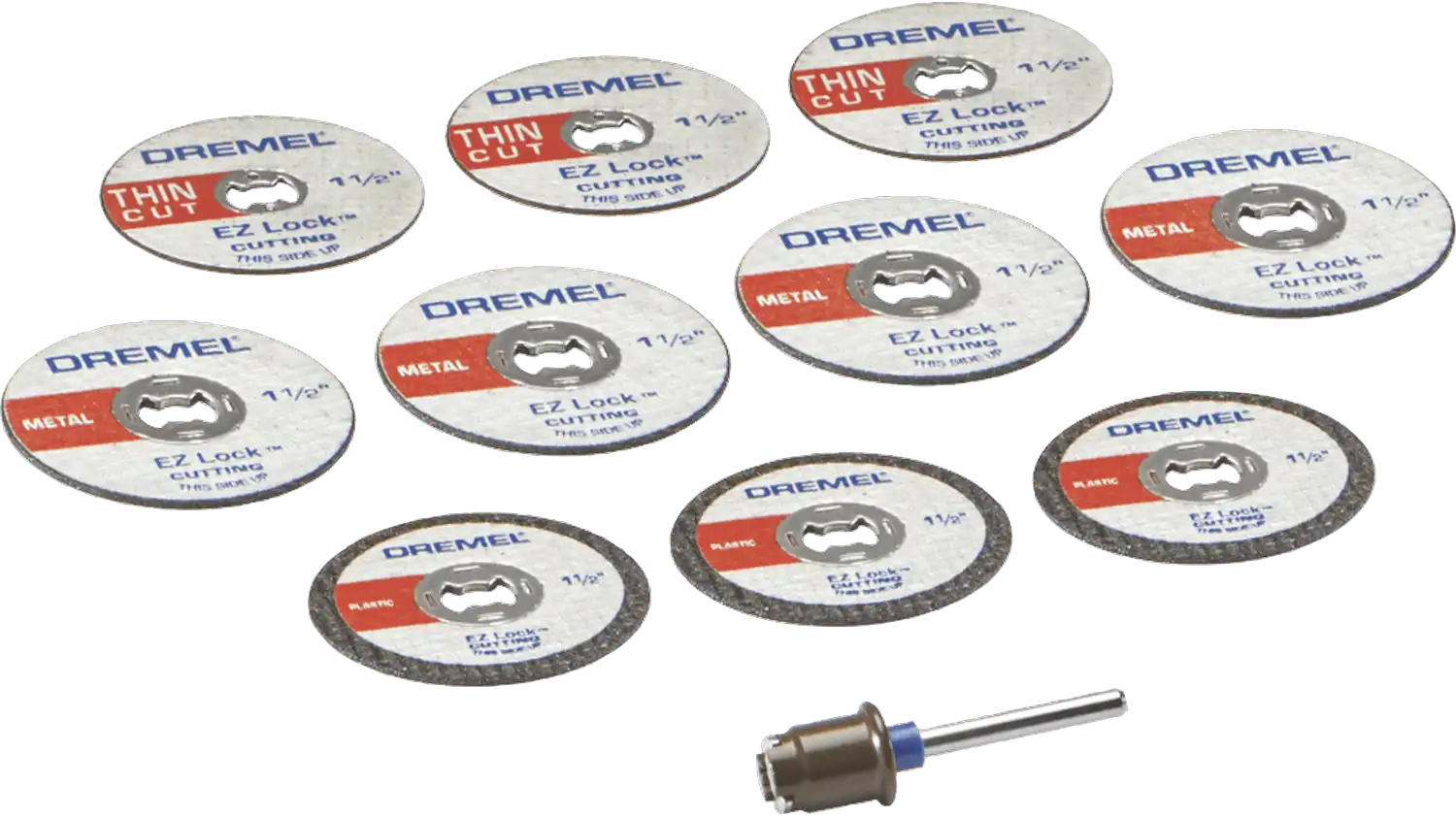 Dremel EZ Lock Rotary Tool Cutting Accessory Micro Kit - 11-Pieces - EZ728-02 - 2615E728AB