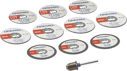 Dremel EZ Lock Rotary Tool Cutting Accessory Micro Kit - 11-Pieces - EZ728-02 - 2615E728AB