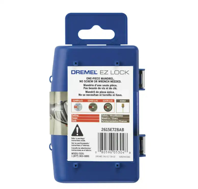 Dremel EZ Lock Rotary Tool Cutting Accessory Micro Kit - 11-Pieces - EZ728-02 - 2615E728AB
