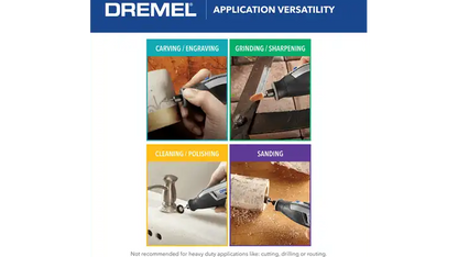 Dremel Lite Cordless Rotary Tool - 10 Accessories - Intermediate - 7760-N/10 - F0137760HP