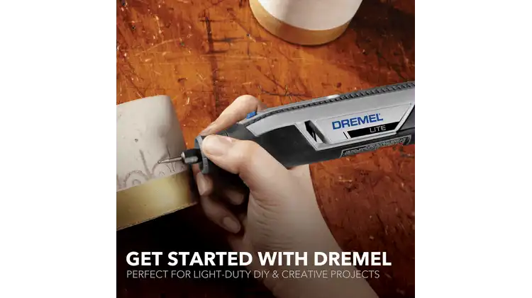 Dremel Lite Cordless Rotary Tool - 10 Accessories - Intermediate - 7760-N/10 - F0137760HP