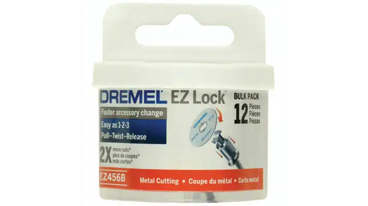 Dremel EZ456B EZ Lock Metal Cut Off Wheel - Metal Cutting - 12 Pack