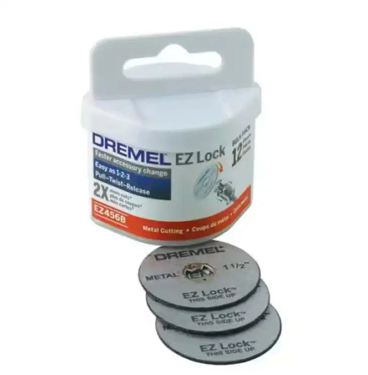 Dremel EZ456B EZ Lock Metal Cut Off Wheel - Metal Cutting - 12 Pack
