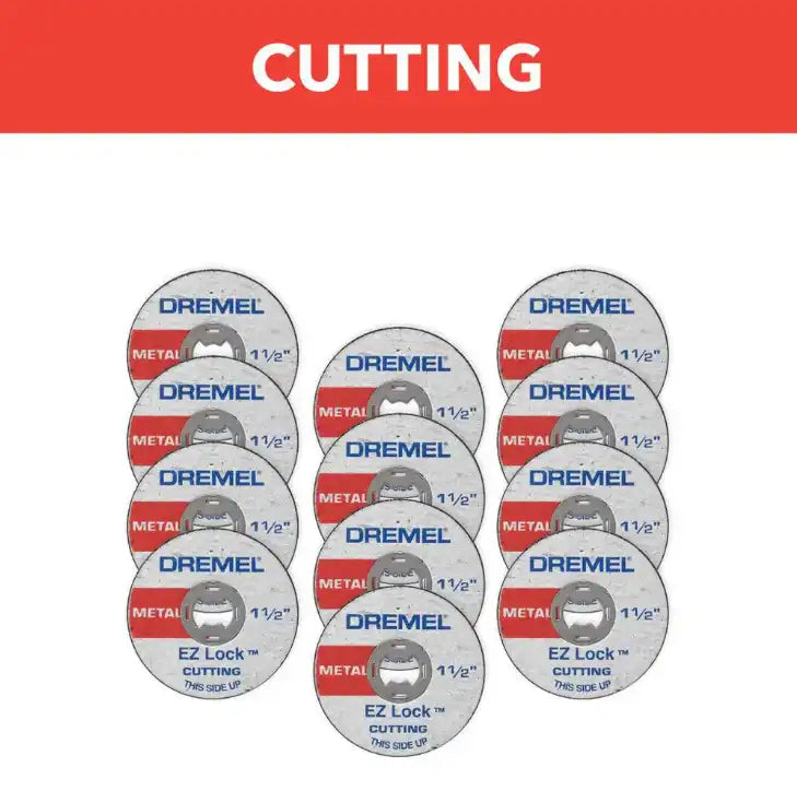Dremel EZ456B EZ Lock Metal Cut Off Wheel - Metal Cutting - 12 Pack