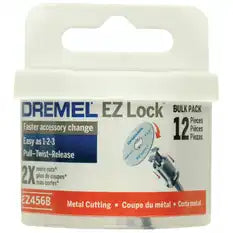 Dremel EZ456B EZ Lock Metal Cut Off Wheel - Metal Cutting - 12 Pack