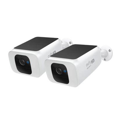 Eufy SoloCam S230 S40 Wireless Standalone Security Spotlight Camera with Forever Power Solar Style 2-Pack - E81241W2