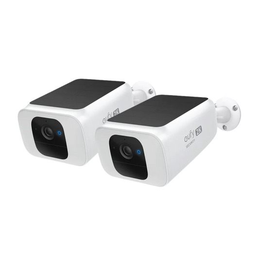 Eufy SoloCam S230 S40 Wireless Standalone Security Spotlight Camera with Forever Power Solar Style 2-Pack - E81241W2