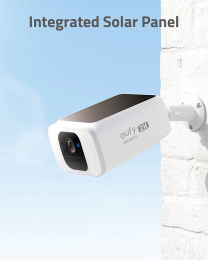 Eufy SoloCam S230 S40 Wireless Standalone Security Spotlight Camera with Forever Power Solar Style 2-Pack - E81241W2