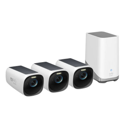 Eufy S330 eufyCam 3 Wireless Security Camera with 4K Ultra HD and Solar - T88721W1 - 3-Pack