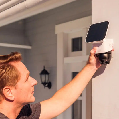 Eufy SoloCam S340 Wireless Outdoor 3K Pan-and-Tilt Security Camera with Dual Lens and Solar Panel