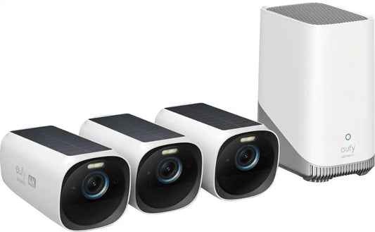 Eufy S330 eufyCam 3 Wireless Security Camera with 4K Ultra HD and Solar - T88721W1 - 3-Pack