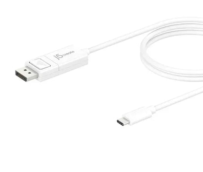 J5Create JCA141 USB Type-C to 4K DisplayPort Cable - White