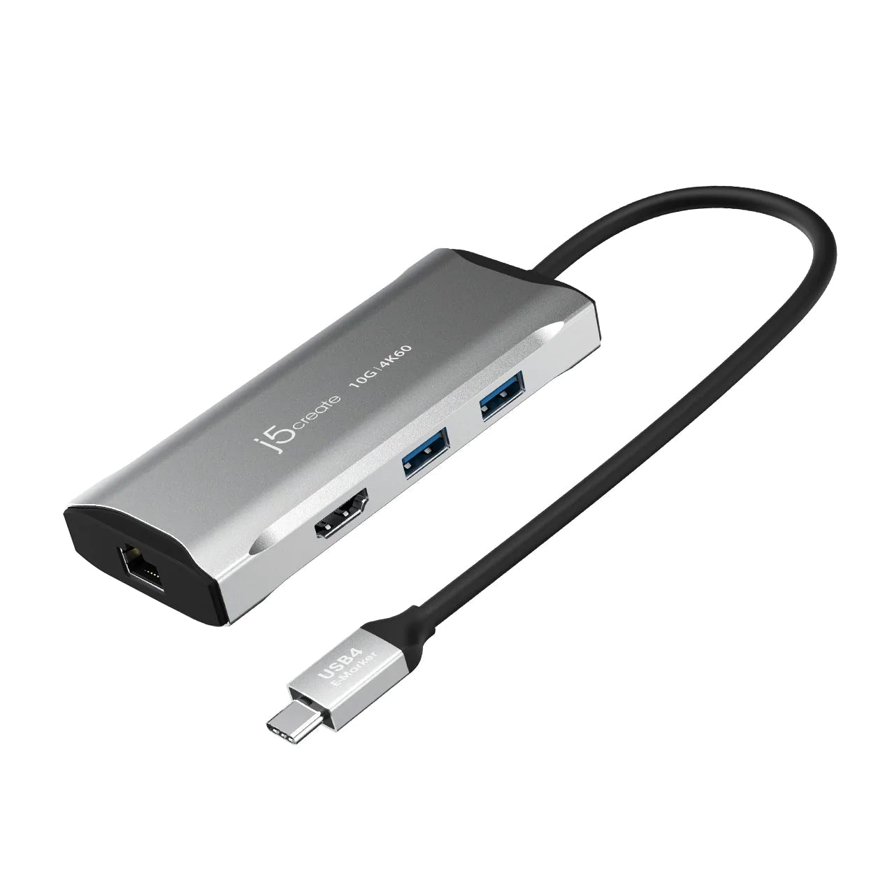 J5Create JCD392 4K60 Elite USB-C 10Gbps Travel Dock 6-in-1 Functions - Space Grey