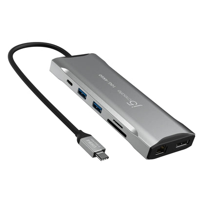 J5Create JCD397 4K60 Elite USB-C Triple Monitor 10Gbps 11-in-1 Mini Dock