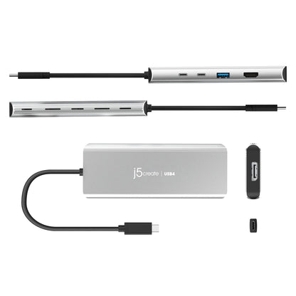J5Create JCD401 USB4 Dual 4K Multi-Port 5-in-1 Hub