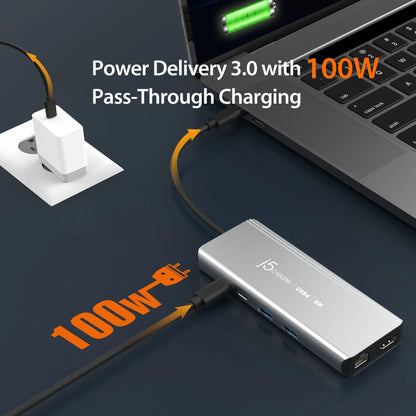 J5Create JCD403 USB4 8K Multi-Port 6-in-1 Hub