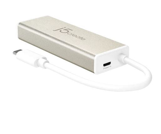 J5Create JCH347 USB 3.1 Type-C 3-Port Hub with SD/Micro SD Card Reader