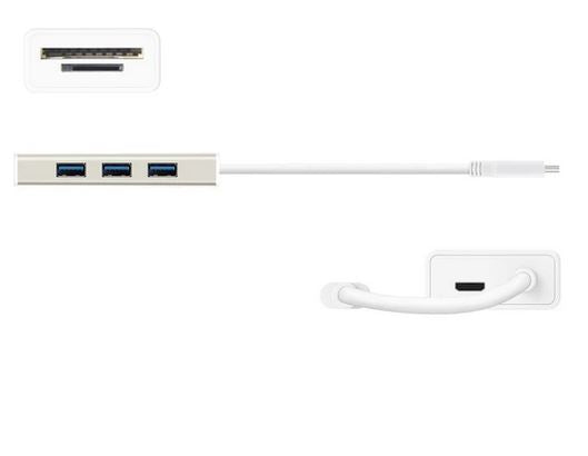 J5Create JCH347 USB 3.1 Type-C 3-Port Hub with SD/Micro SD Card Reader