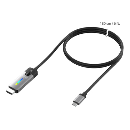 J5Create JCC157 6FT USB-C to HDMI 2.1 8K Cable