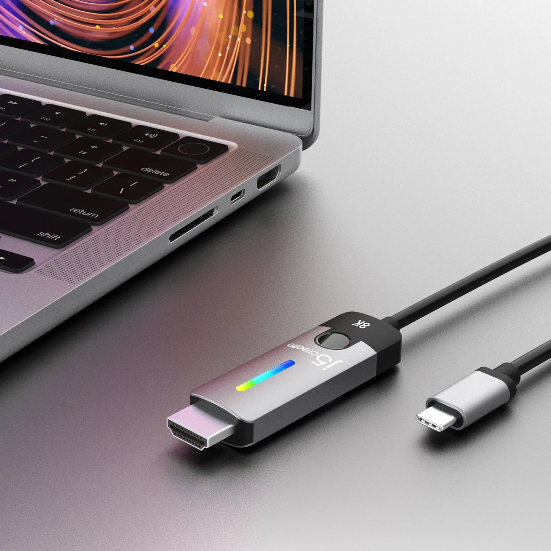 J5Create JCC157 6FT USB-C to HDMI 2.1 8K Cable