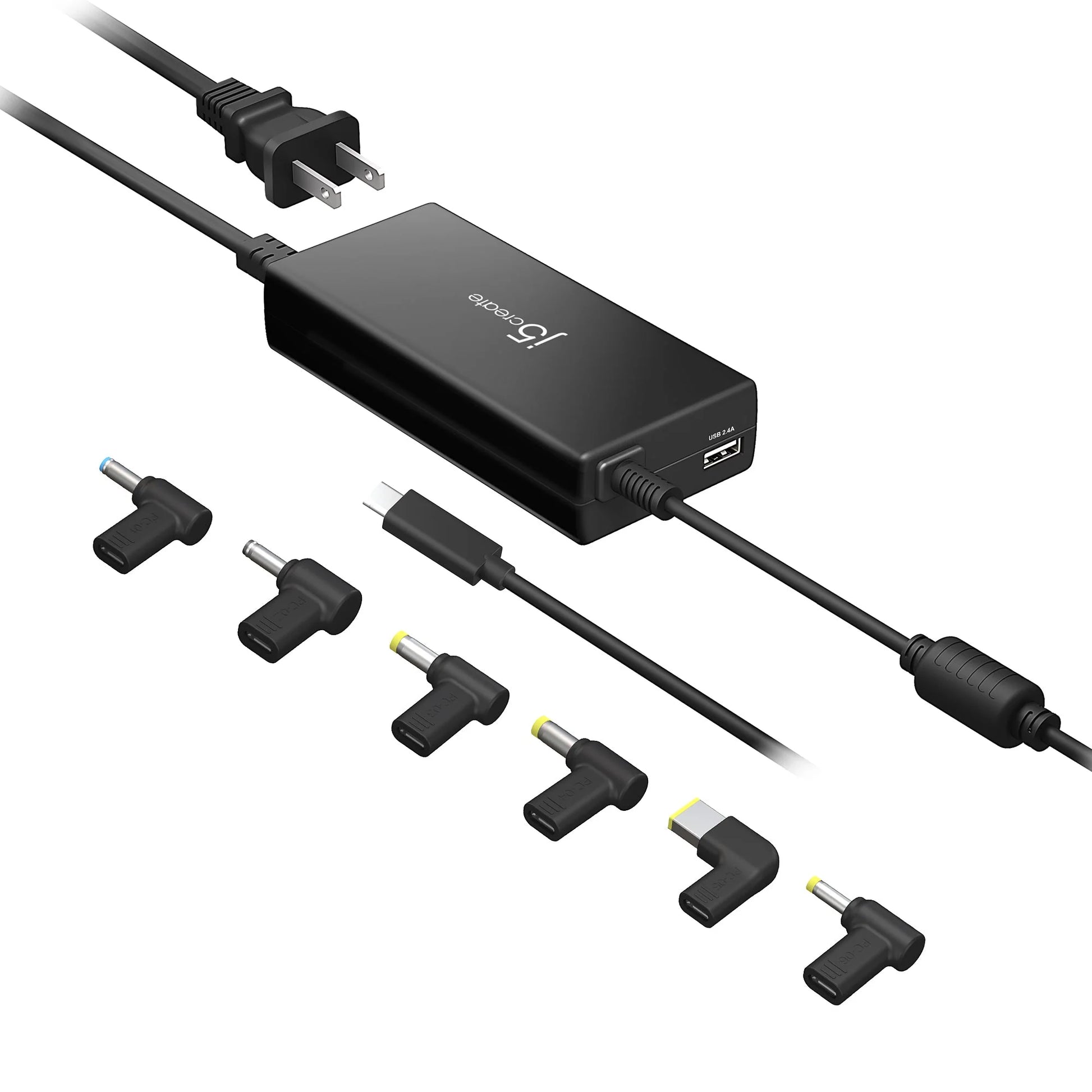 J5Create JUP2290DC 100W PD USB-C Super Charger with 6 Types of DC Connectors