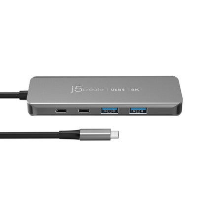 J5Create JCH453 USB4 8K60 Multi-Port Slim 6-in-1 Hub