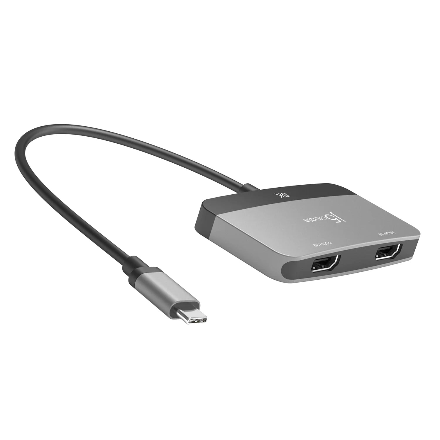 J5Create 8K USB-C to Dual HDMI Display Adapter - JCA465 - For macOS or Windows