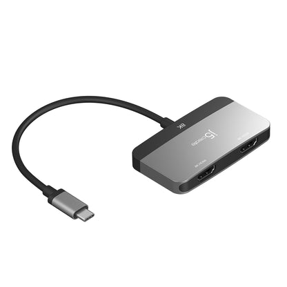 J5Create 8K USB-C to Dual HDMI Display Adapter - JCA465 - For macOS or Windows