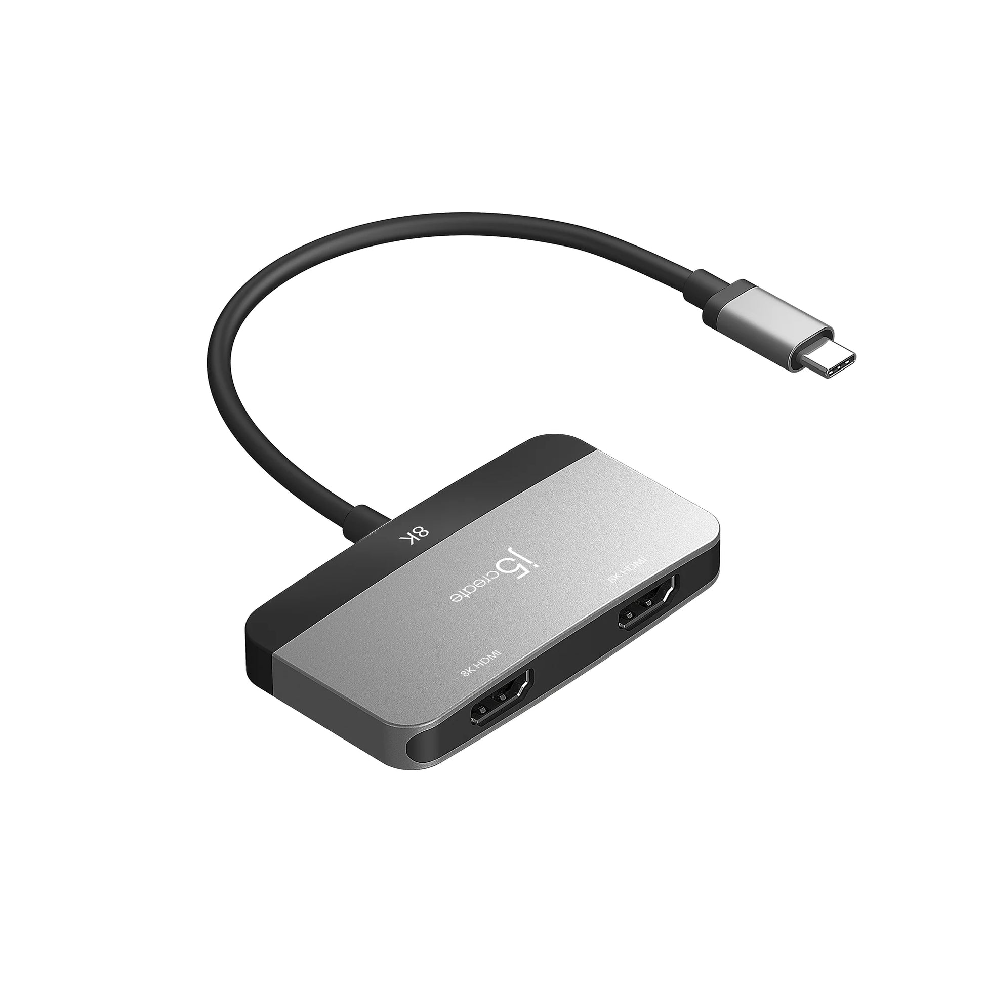 J5Create 8K USB-C to Dual HDMI Display Adapter - JCA465 - For macOS or Windows