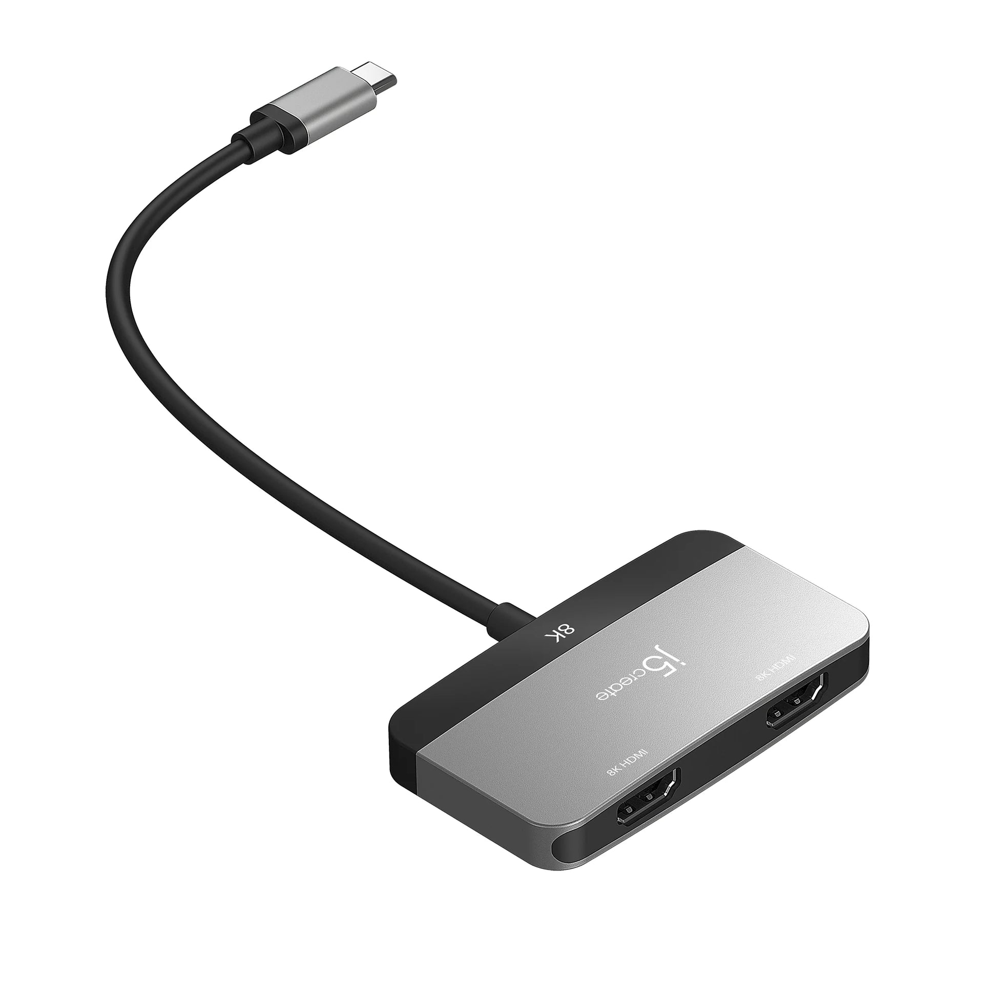 J5Create 8K USB-C to Dual HDMI Display Adapter - JCA465 - For macOS or Windows