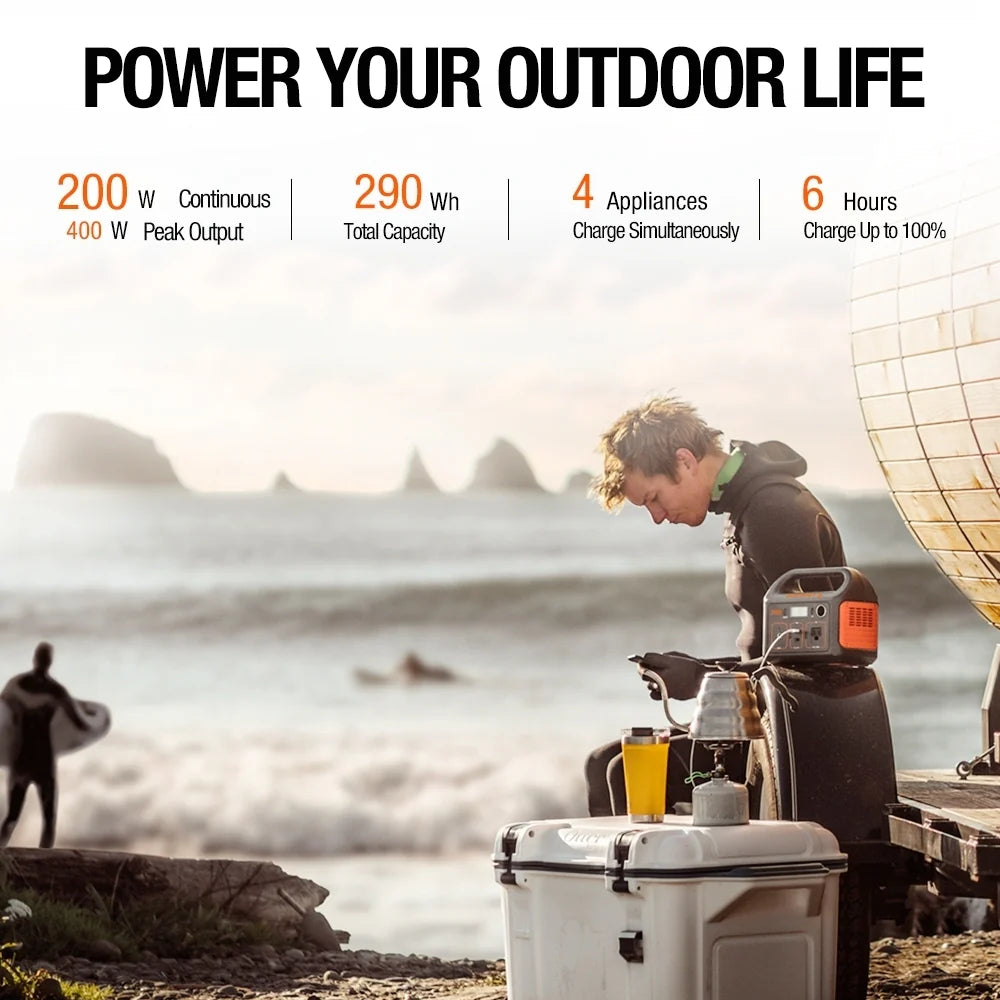 Jackery Explorer 290 Portable Power Station - Solar Generator Outdoors - 70-0290-USO004