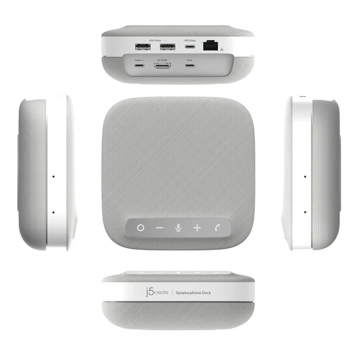 J5Create JCDS335 USB-C 4K Bluetooth Speakerphone Dock - 8-in-1