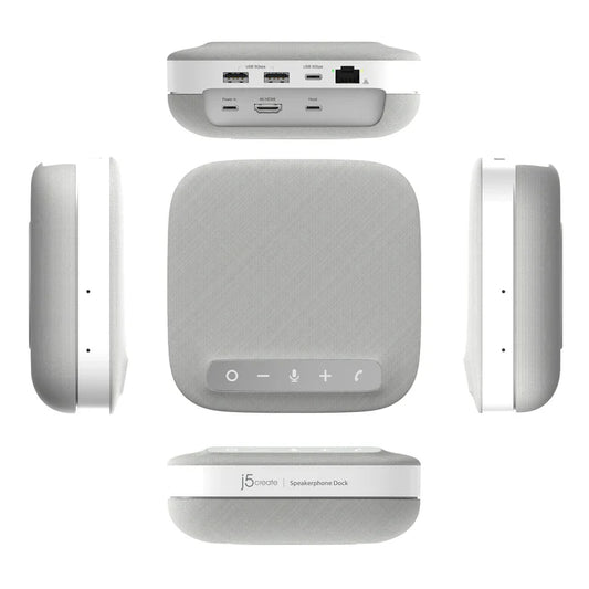 J5Create JCDS335 USB-C 4K Bluetooth Speakerphone Dock - 8-in-1