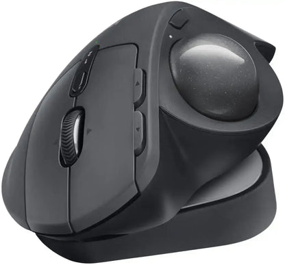 Logitech MX Ergo S Plus Advanced Wireless Ergonomic Trackball Mouse with Wedge - 910-007247 - Graphite