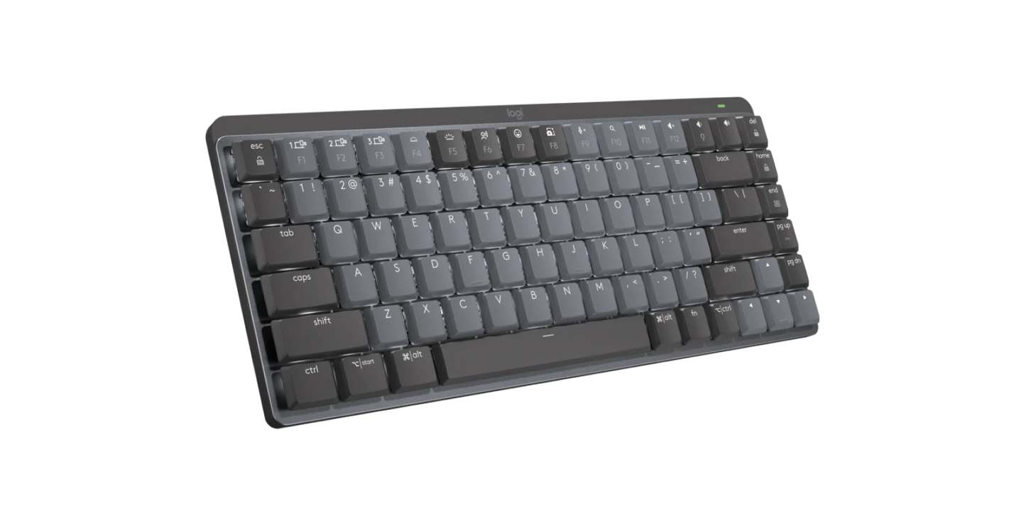 Logitech MX Mechanical Mini Minimalist Wireless Performance Keyboard 920-010550 - Tactile Quiet - Graphite
