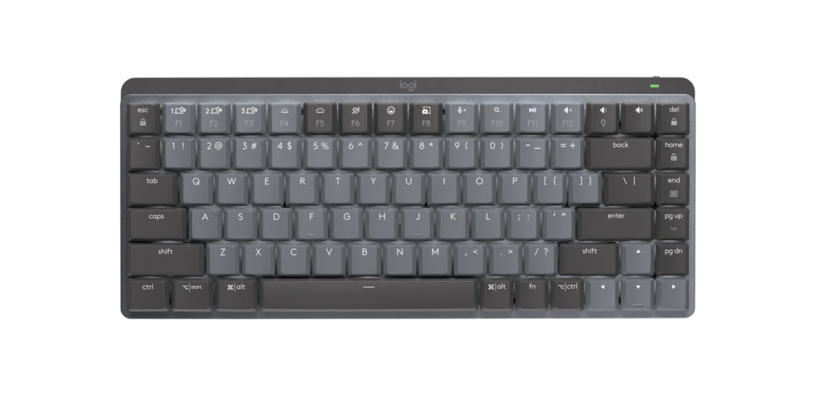 Logitech MX Mechanical Mini Minimalist Wireless Performance Keyboard 920-010550 - Tactile Quiet - Graphite