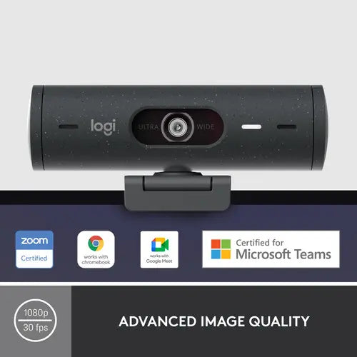 Logitech BRIO 500 Full HD Webcam with HDR 960-001493 - Graphite