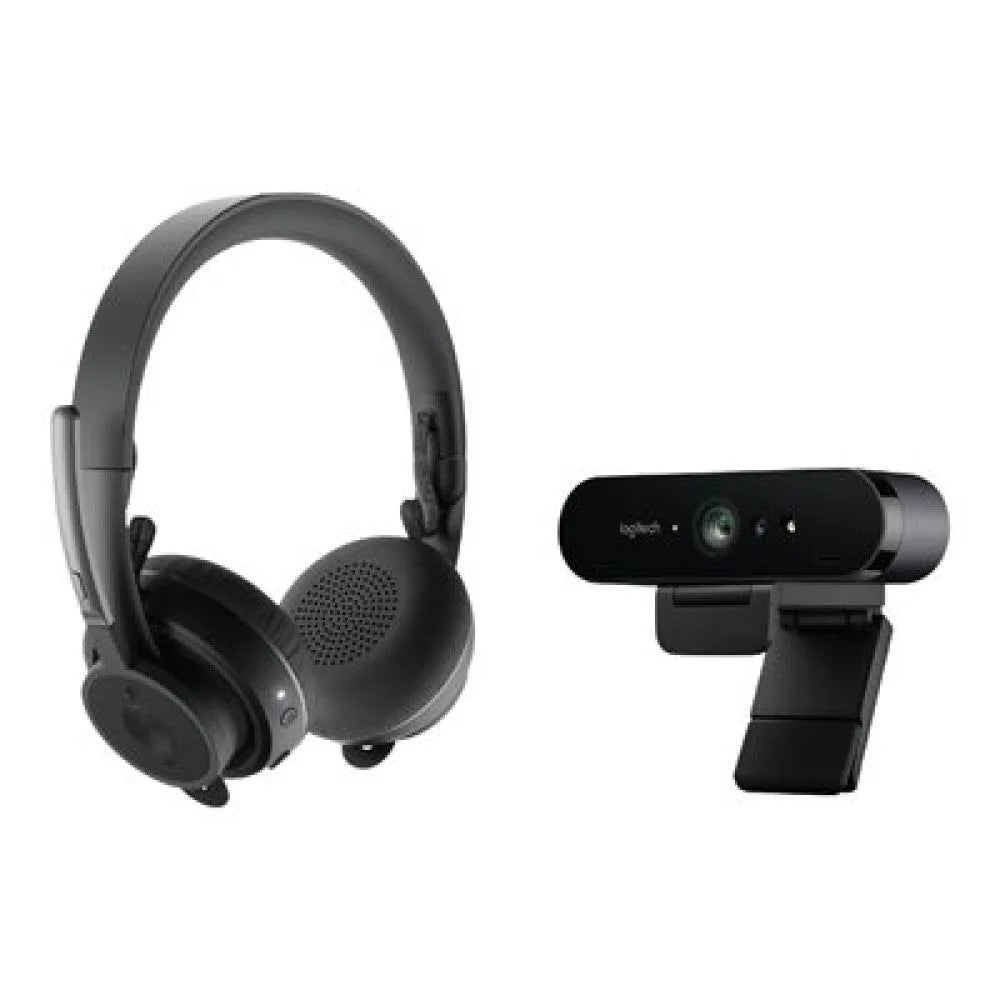 Logitech PRO Personal Video Collaboration Kit - Brio Webcam and Zone Headset - 991-000344