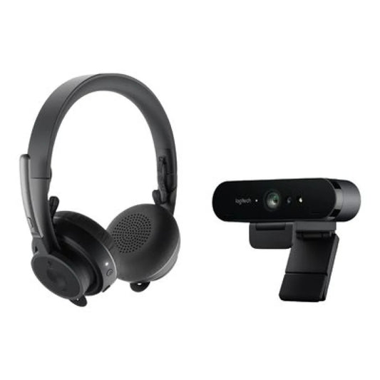 Logitech PRO Personal Video Collaboration Kit - Brio Webcam and Zone Headset - 991-000344