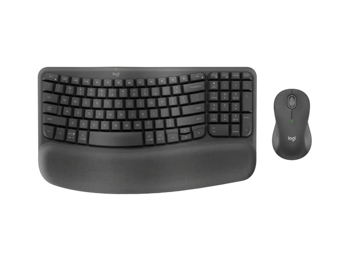 Logitech Wave Keys MK670 Combo Wireless Ergonomic Keyboard and Mouse - 920-012059