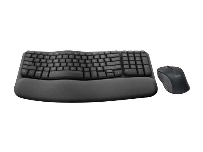 Logitech Wave Keys MK670 Combo Wireless Ergonomic Keyboard and Mouse - 920-012059