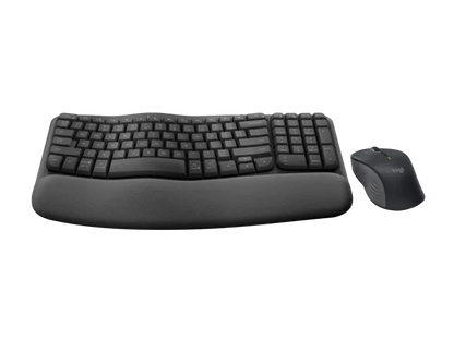 Logitech Wave Keys MK670 Combo Wireless Ergonomic Keyboard and Mouse - 920-012059