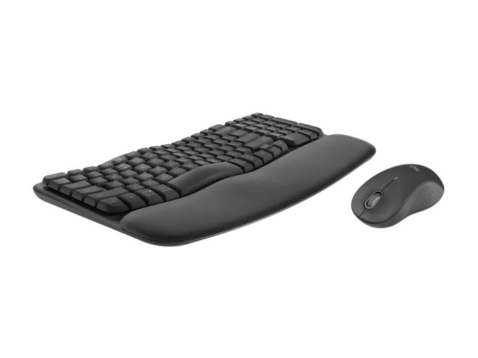 Logitech Wave Keys MK670 Combo Wireless Ergonomic Keyboard and Mouse - 920-012059