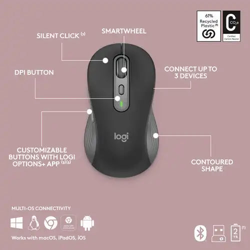 Logitech Signature Slim Combo MK955 Full Size Keyboard and Mouse