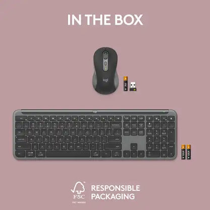 Logitech Signature Slim Combo MK955 Full Size Keyboard and Mouse