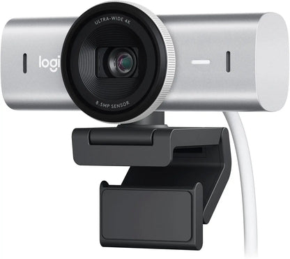 Logitech MX Brio 4K Ultra HD Collaboration and Streaming Webcam - 960-001550 - Pale Gray