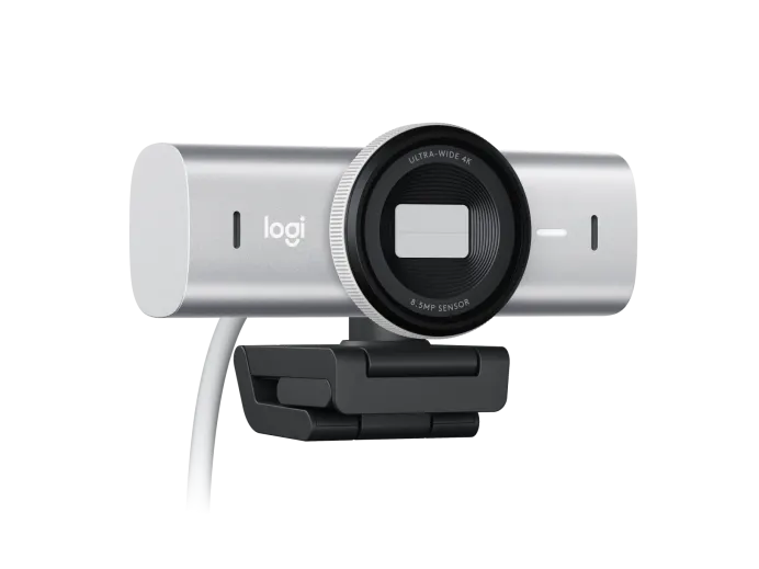 Logitech MX Brio 4K Ultra HD Collaboration and Streaming Webcam - 960-001550 - Pale Gray