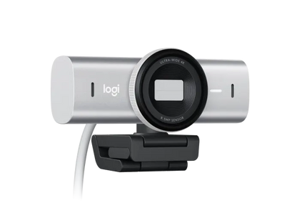 Logitech MX Brio 4K Ultra HD Collaboration and Streaming Webcam - 960-001550 - Pale Gray