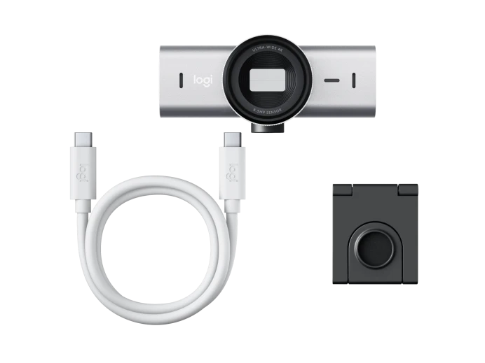 Logitech MX Brio 4K Ultra HD Collaboration and Streaming Webcam - 960-001550 - Pale Gray